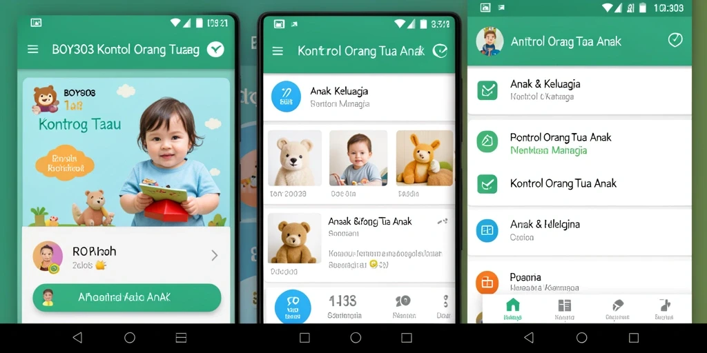 Antarmuka BOY303 yang mudah digunakan untuk kontrol orang tua.