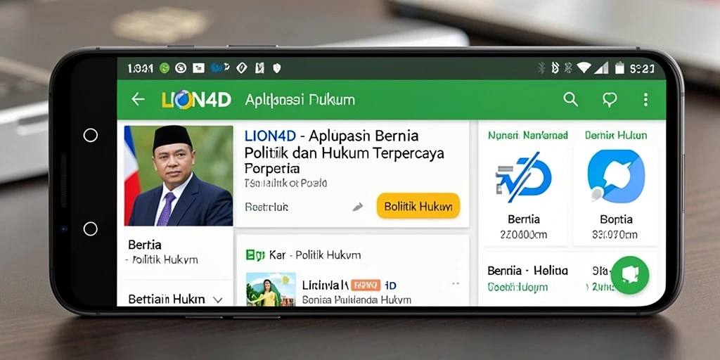 Antarmuka aplikasi LION4D yang modern dan informatif.