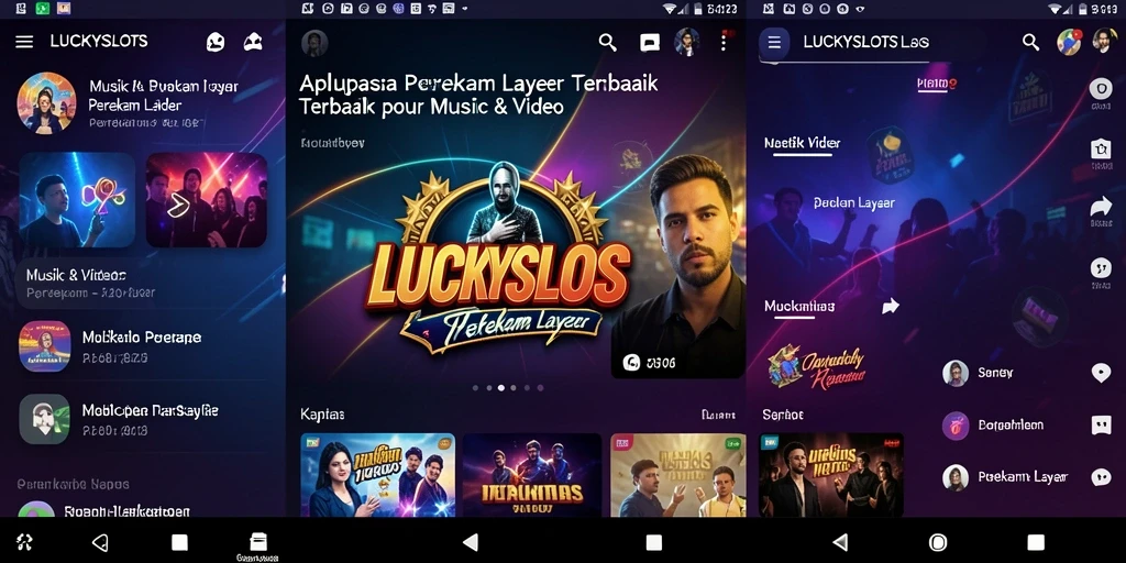 Antarmuka LUCKYSLOTS yang simpel dan efektif untuk perekaman layar.