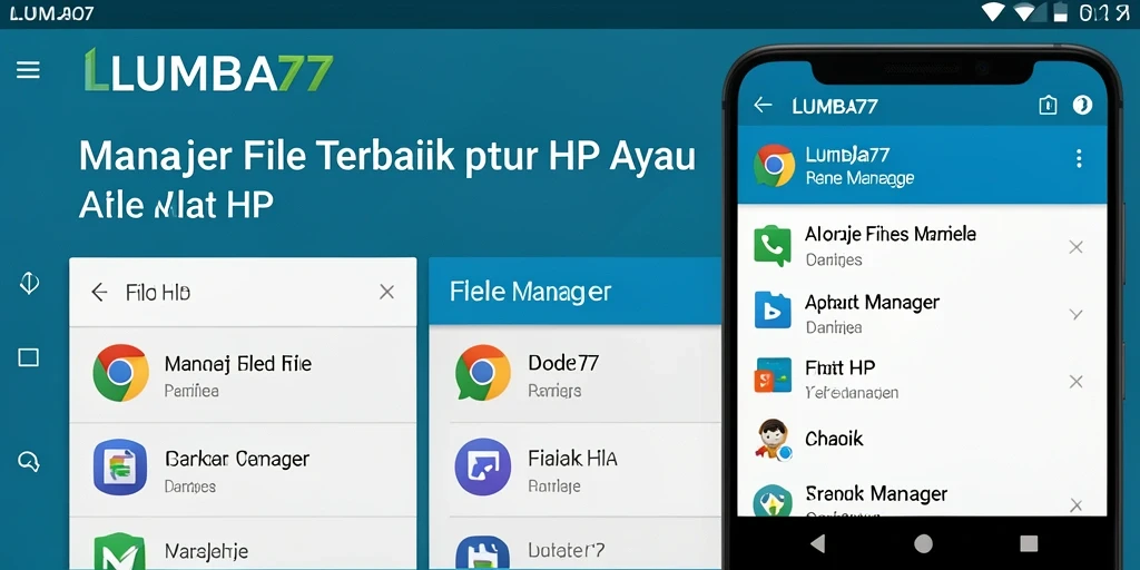 Antarmuka LUMBA77 menampilkan fungsi manajer file yang sederhana dan efisien.