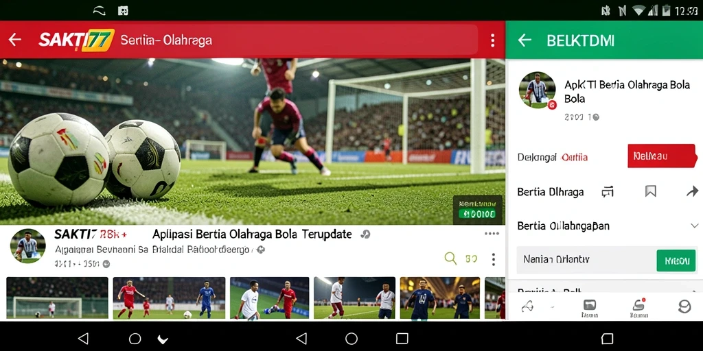 Antarmuka SAKTI77 menampilkan berita terbaru olahraga bola.
