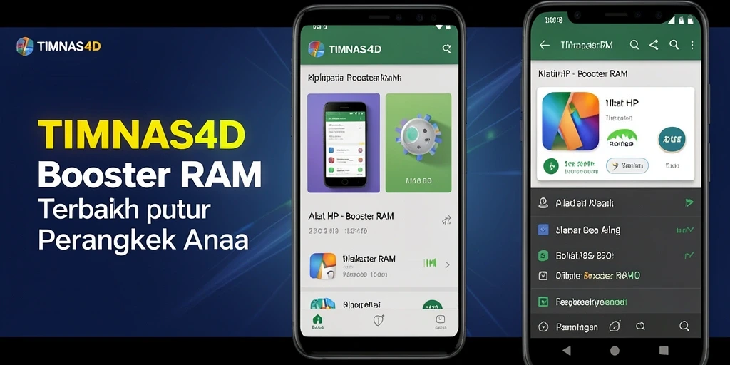 Tampilan antarmuka TIMNAS4D yang sederhana dan efektif untuk Booster RAM.
